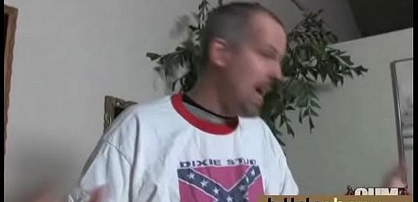Black girl sucks many white cocks in redneck group 16